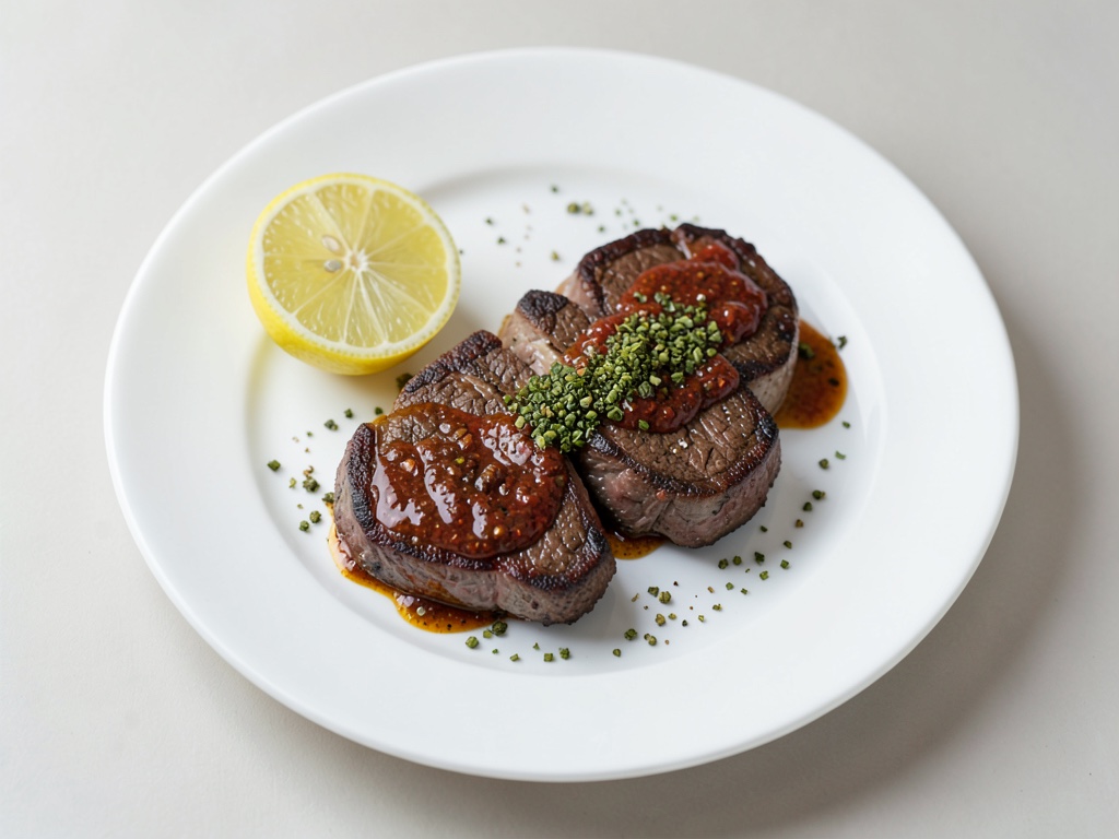Saftiges Entrecôte mit cremiger Pfeffersauce