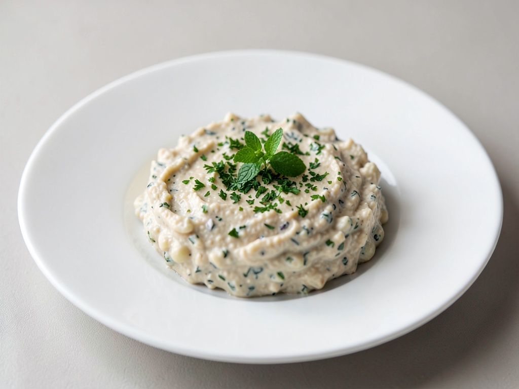Dip cremoso de guisantes con hierbas