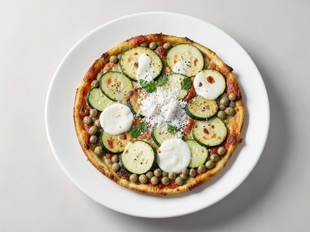 Frittatine piccole di piselli e zucchine con mozzarella