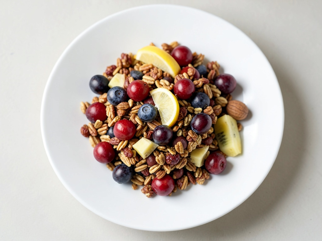 Muesli de Fresas y Plátano