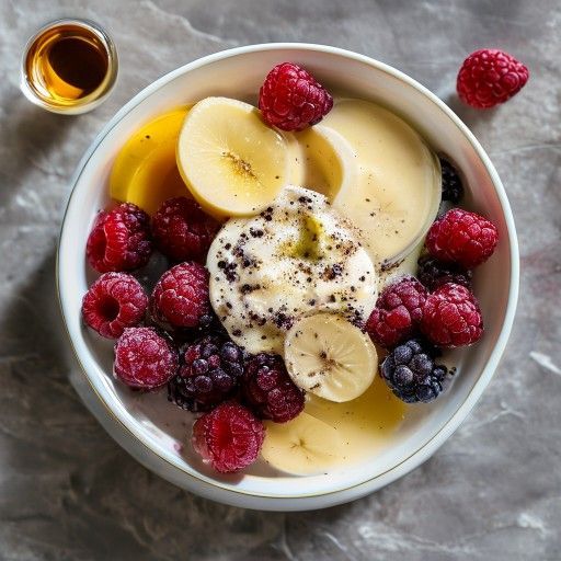 Mezcla frutal de fresa y plátano