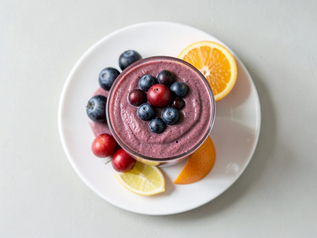 Erfrischender Erdbeer-Brombeer-Smoothie