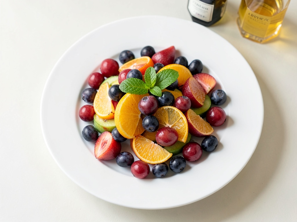 Insalata di fragole e arance con condimento allo zenzero
