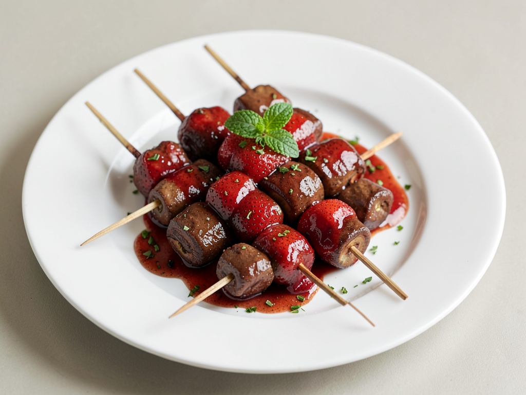 Spiedini di fragole e cioccolato