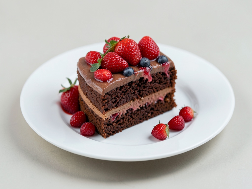 Torta di fragole e cioccolato senza cottura