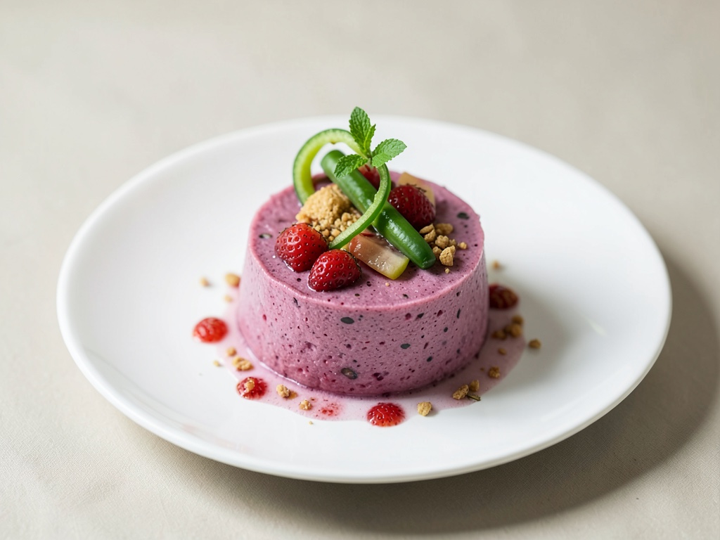 Batido de fresa y soja con pimienta verde