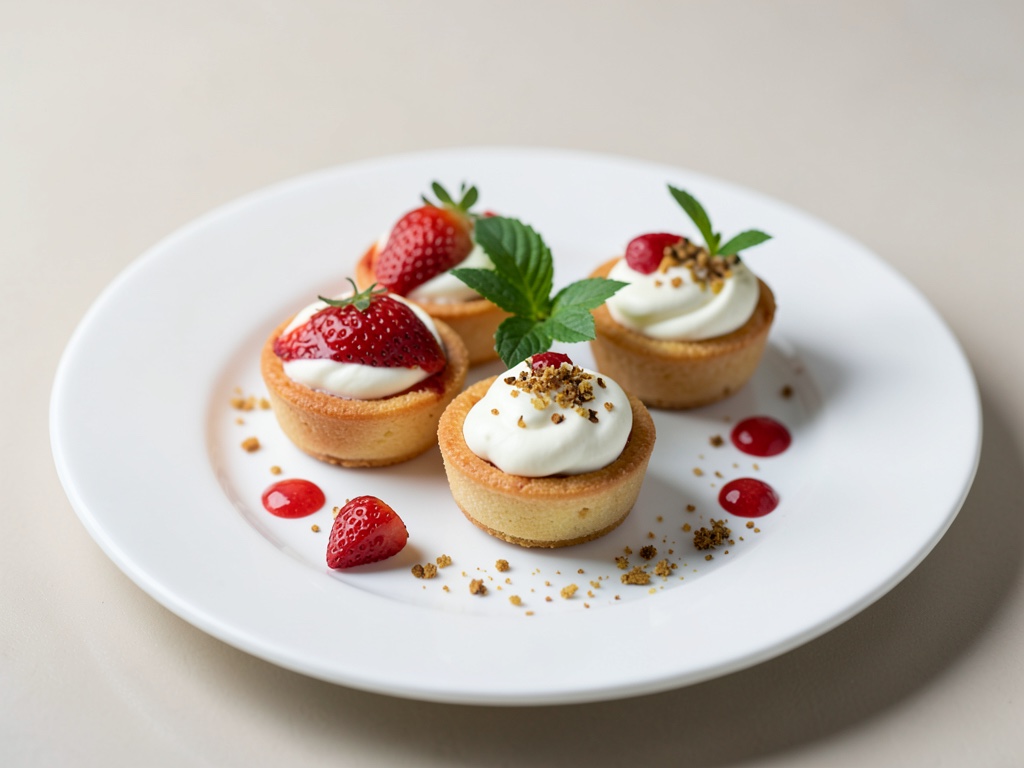 Tortine alle fragole con ripieno allo yogurt