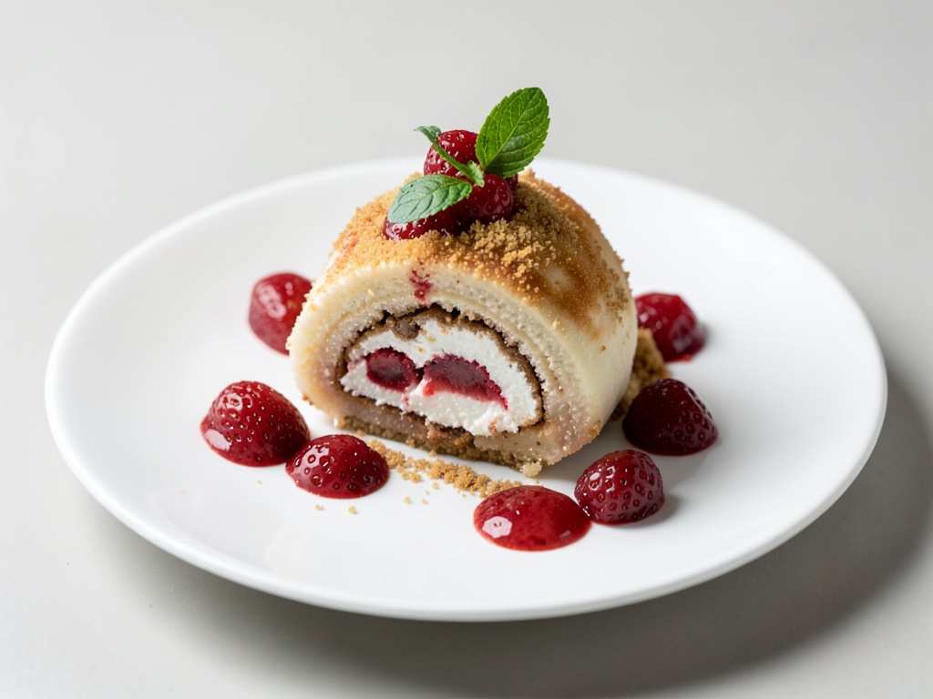 Erdbeer-Tiramisu-Rolle