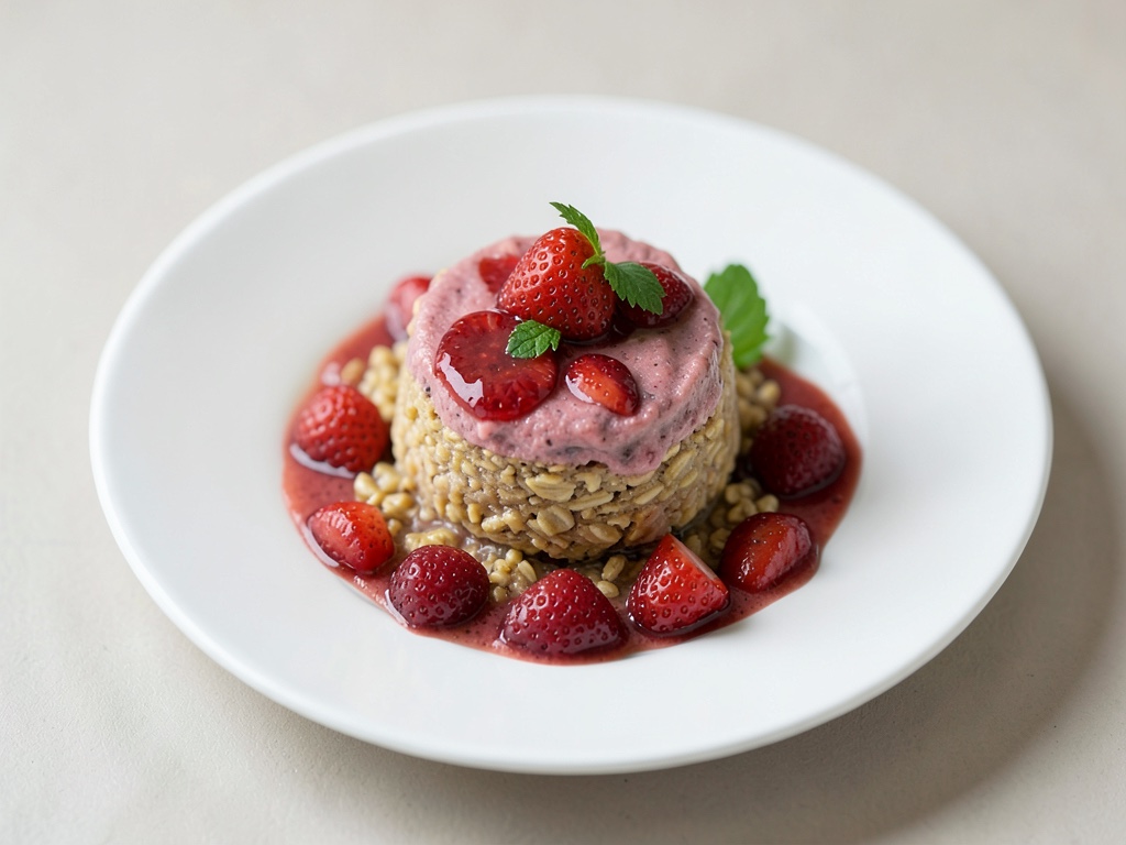 Bebida de Avena con Fresas Frutal