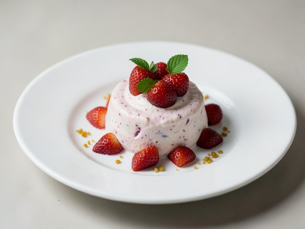 Frische Erdbeer-Joghurt-Creme