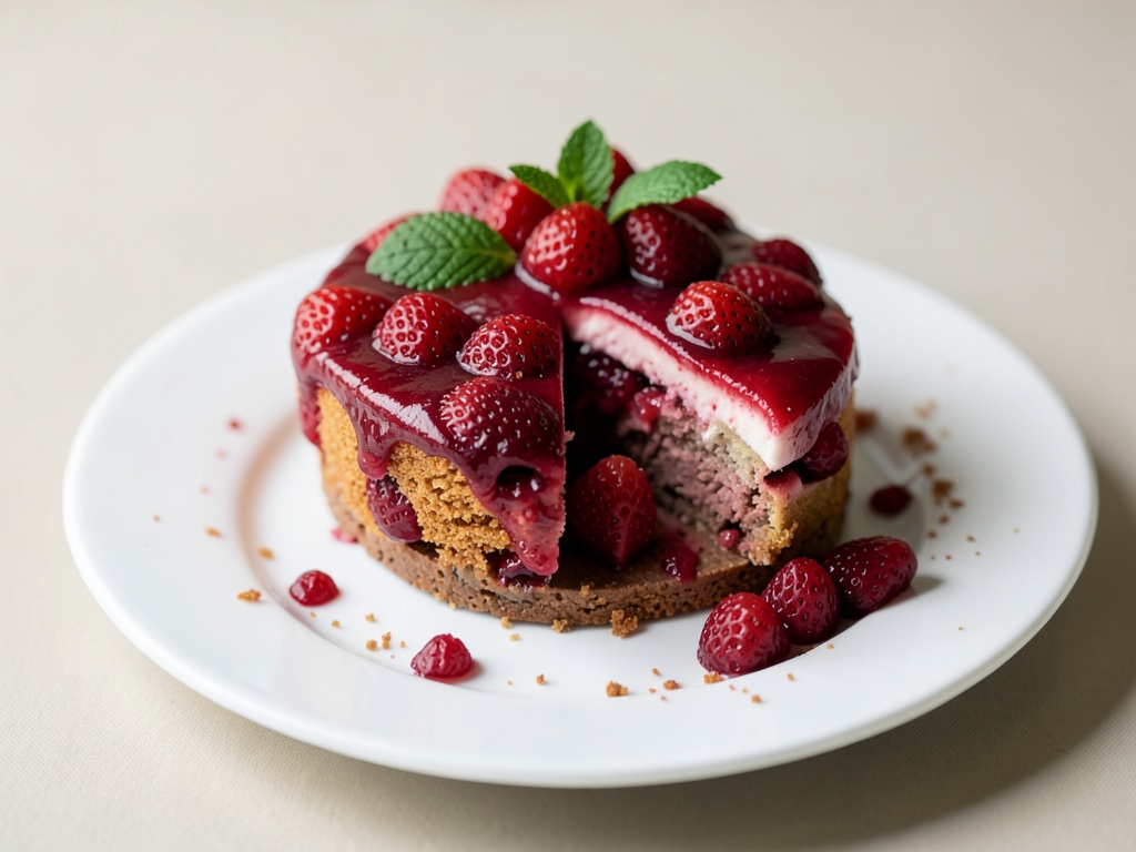 Italienischer Erdbeerkuchen