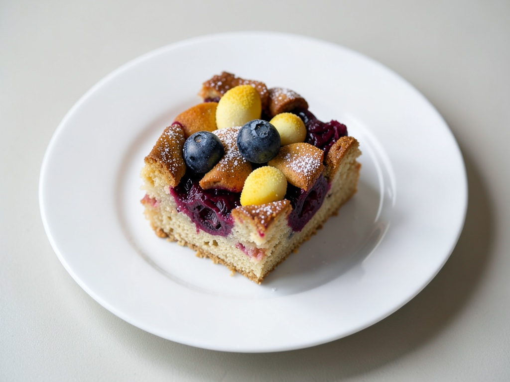 Torta fruttata alle fragole con marzapane