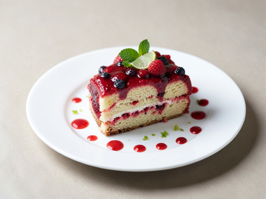 Torta alle fragole e lime