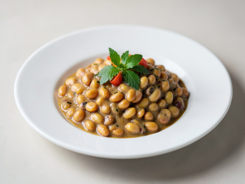 Frijoles cremosos de cacahuete