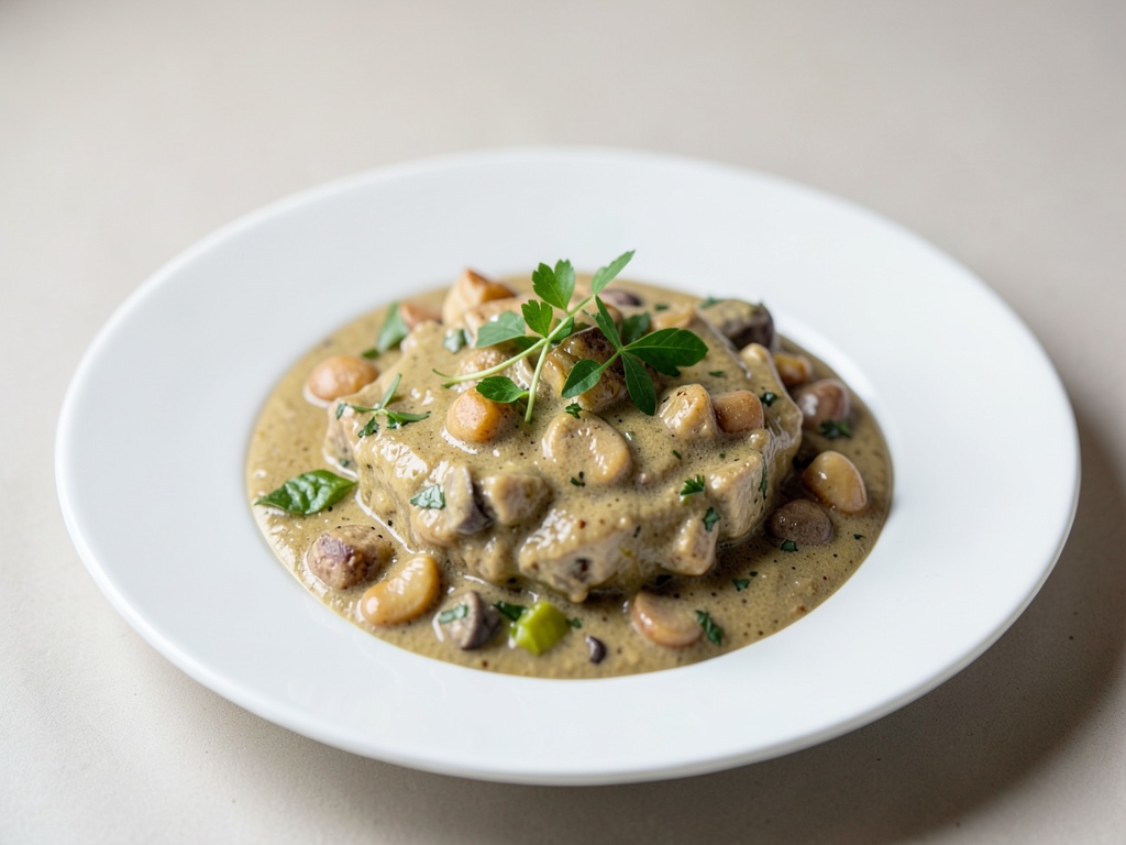 Stufato cremoso di tofu e arachidi