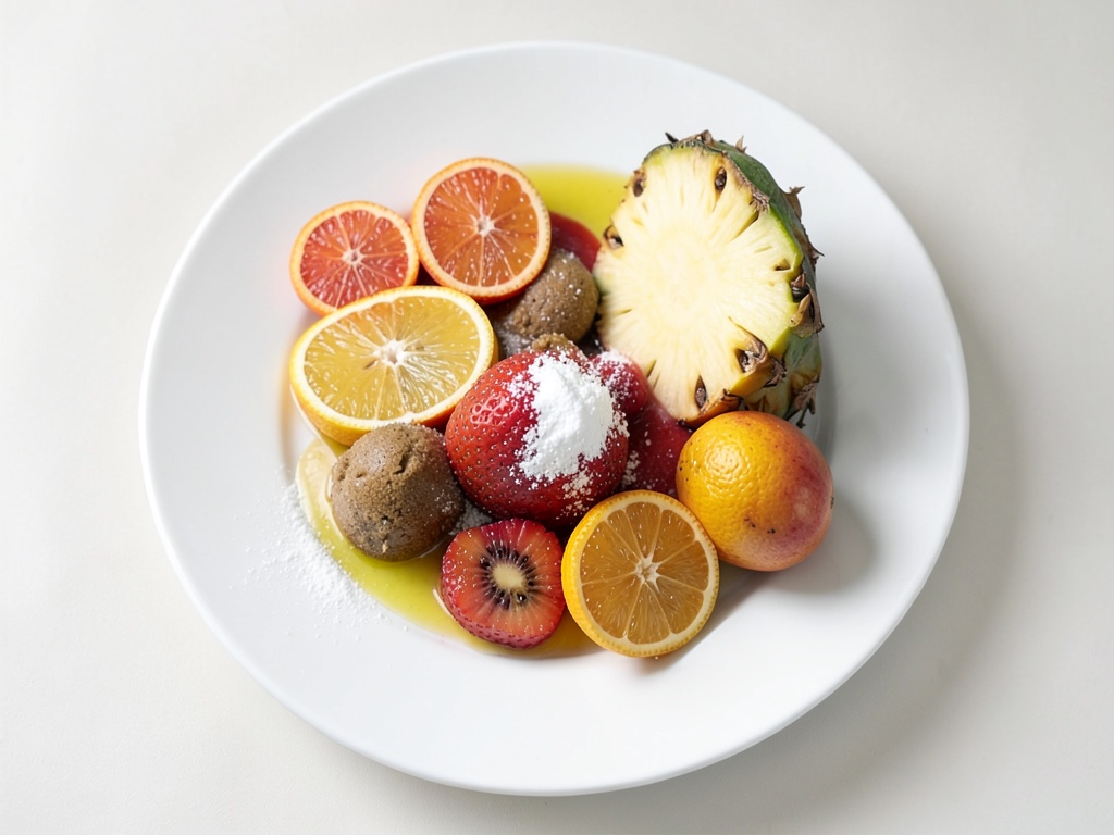 Insalata di frutta esotica con dressing al lime