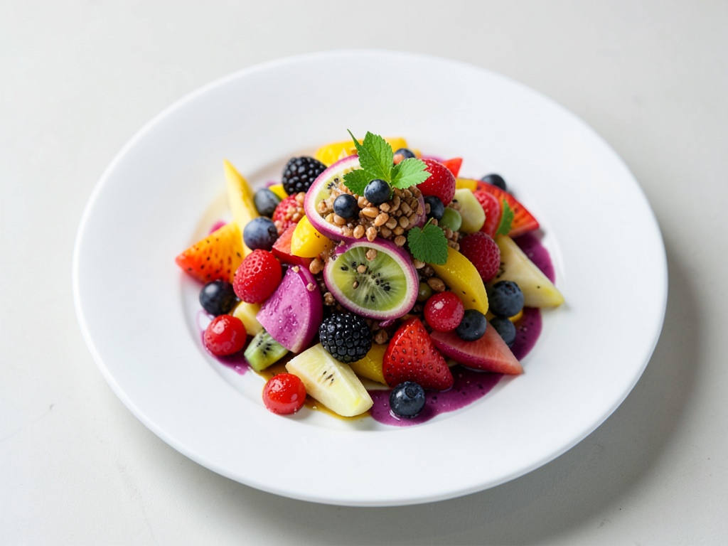 Salade de fruits exotique à la pitahaya