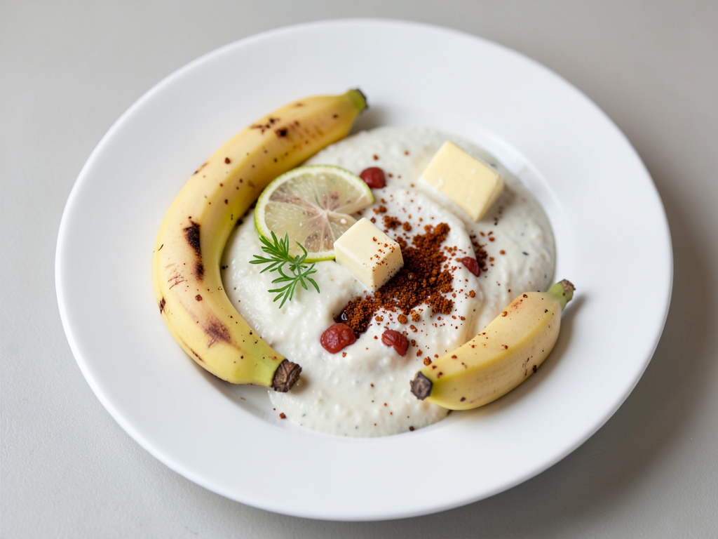 Fondue esotico di banane con gamberi e ananas