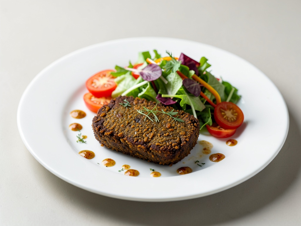 Falafel croccanti con insalata di verdure croccante