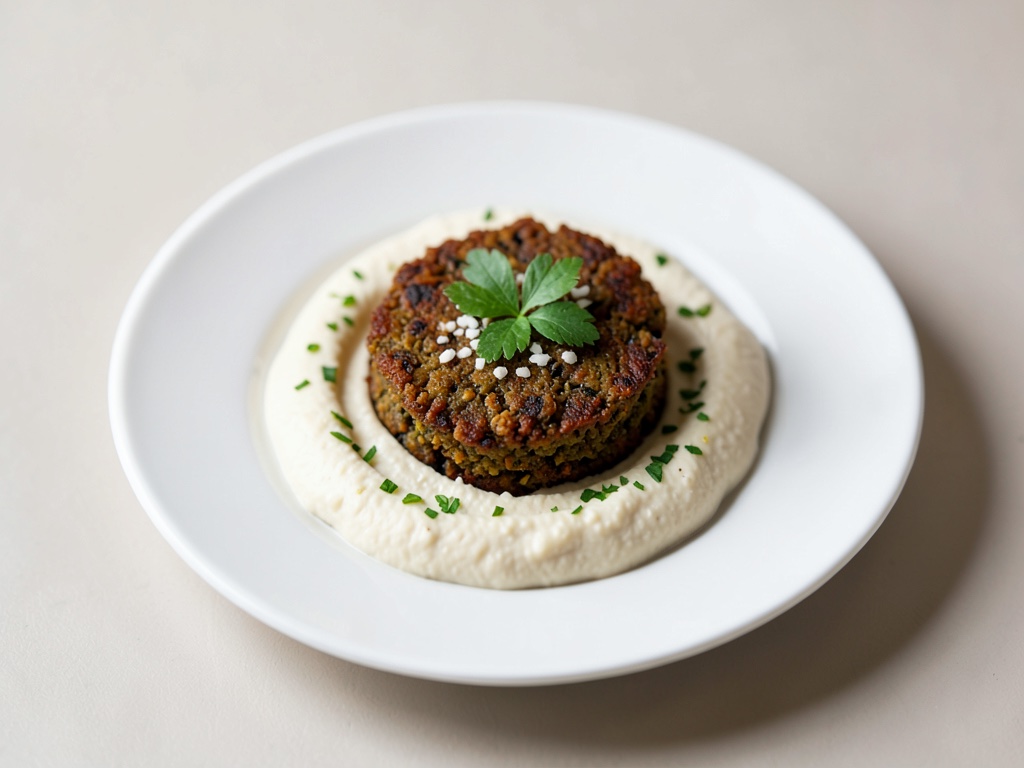 Falafel croccanti con hummus cremoso