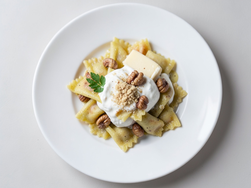 Farfalle con crema alle noci