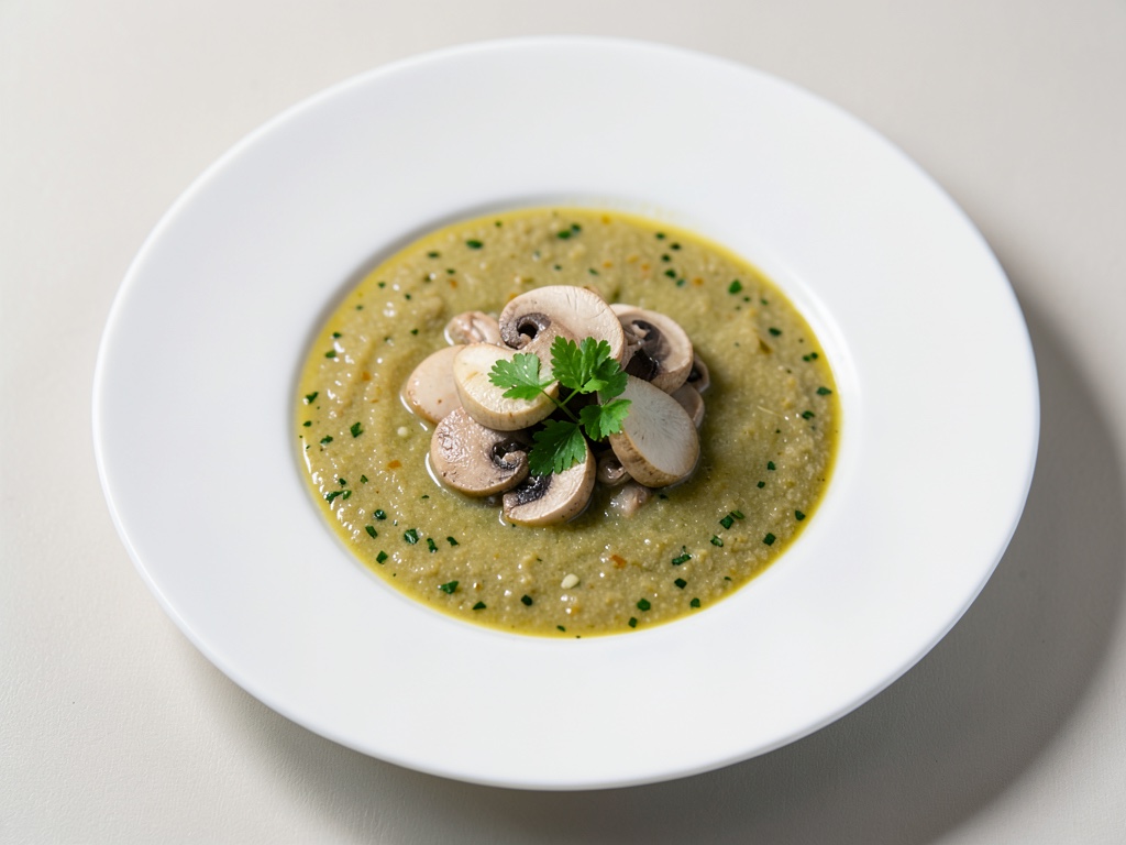 Consommé di Fagiano Chiaro con Guarnizione di Funghi