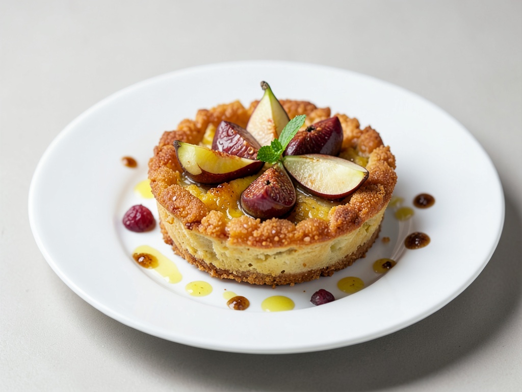 Tartina croccante con fichi e mele