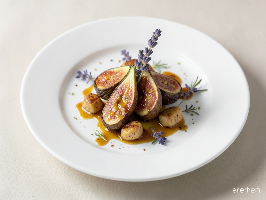 Gegrillte Feigen mit Honig-Lavendel