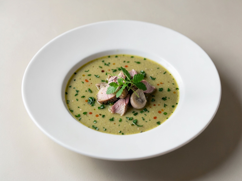Zuppa di erbe fine