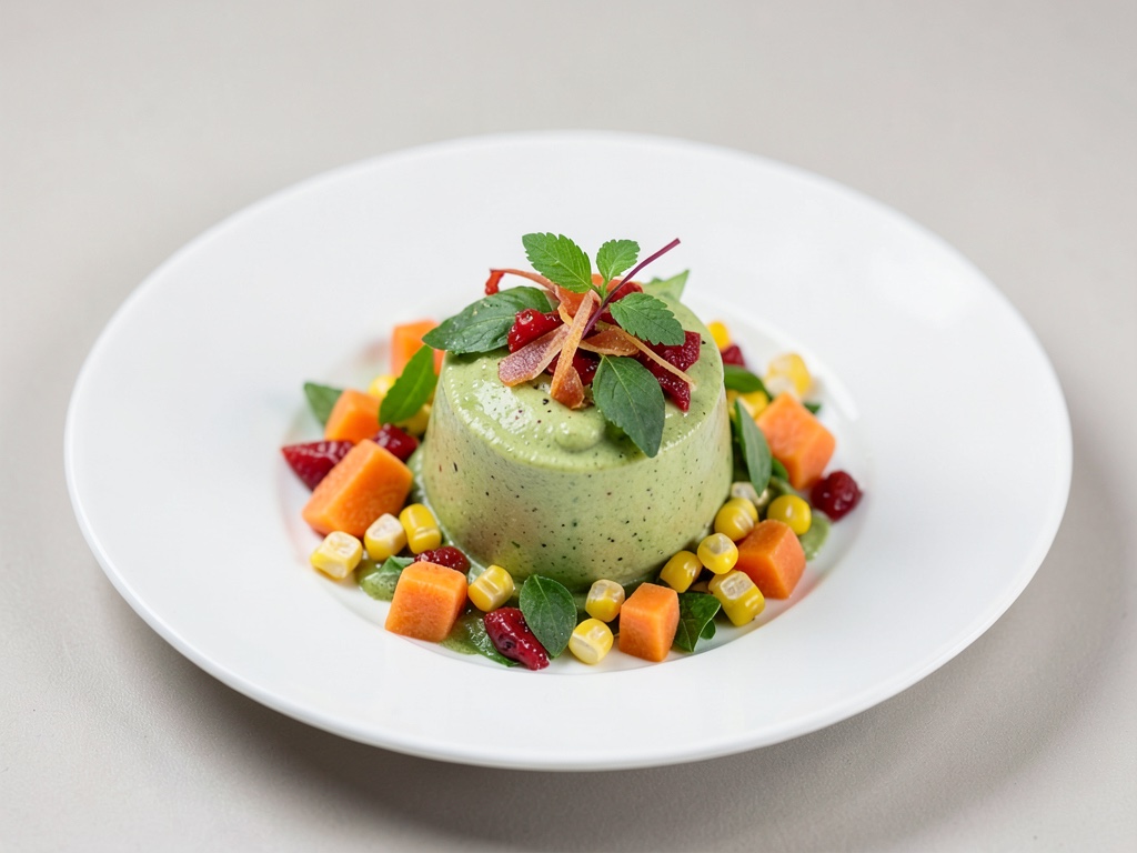 Frischer Feldsalat-Avocado-Smoothie mit Papaya