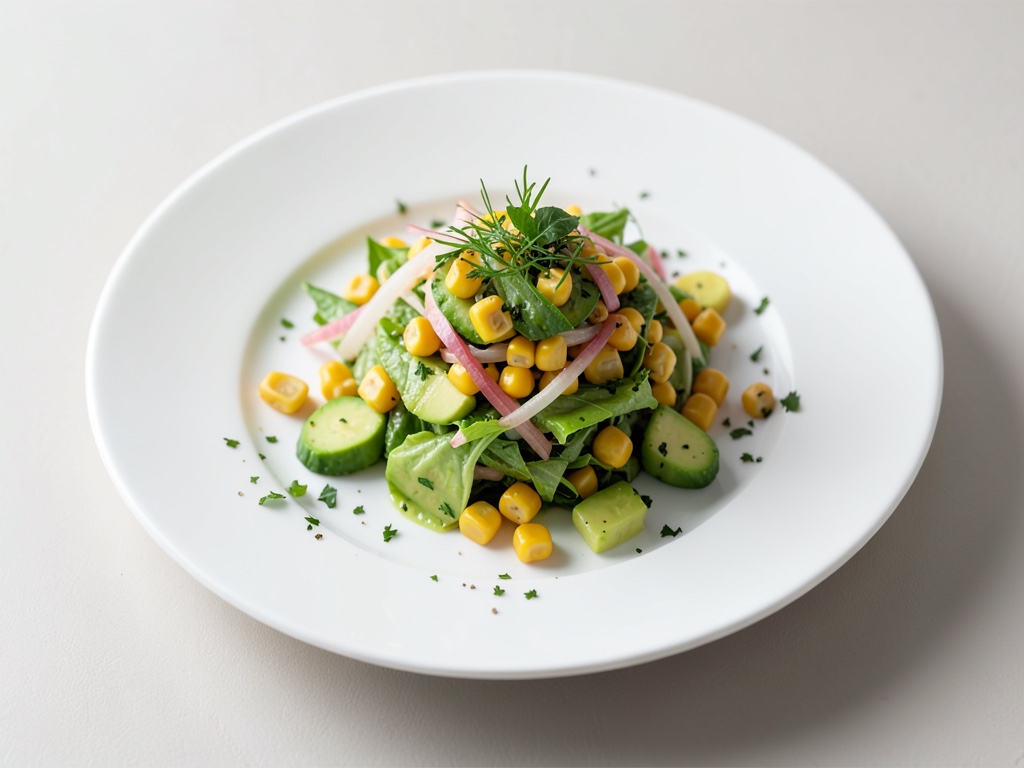 Insalata di valeriana fresca con finocchio e avocado