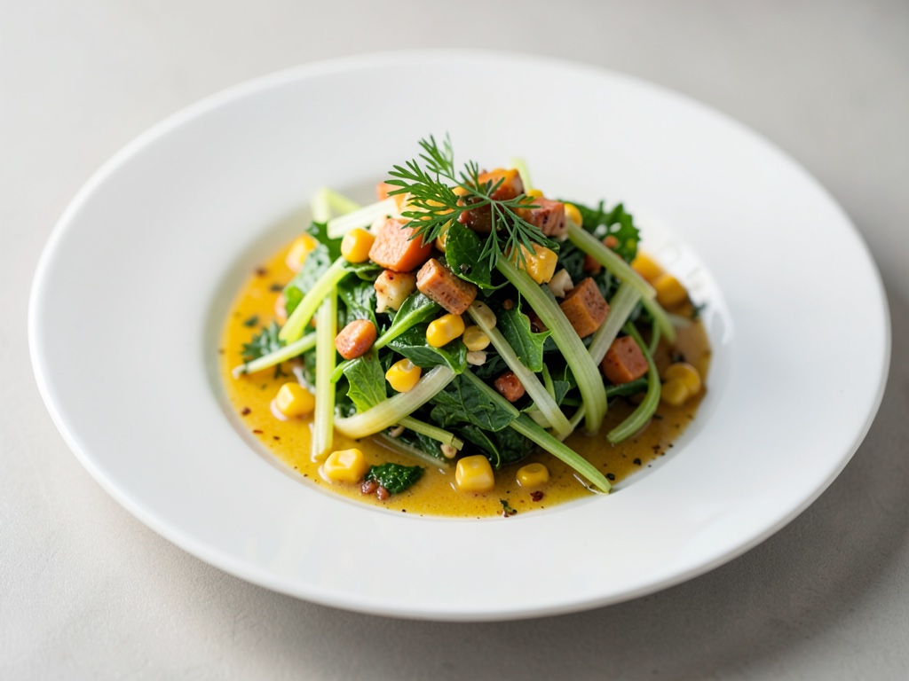 Frischer Fenchel-Waldsalat-Saft