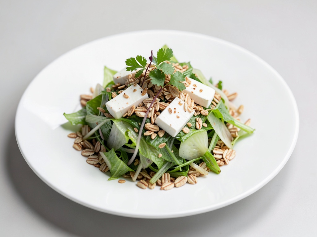 Insalata di farro e finocchi con Halloumi