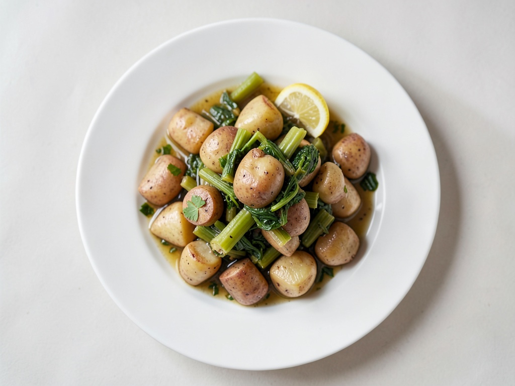 Patate con salsa cremosa al finocchio