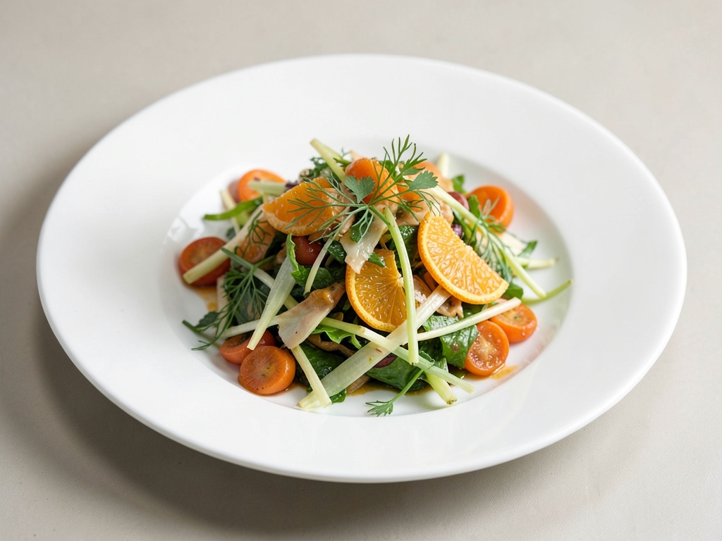 Insalata fresca di finocchio e arancia