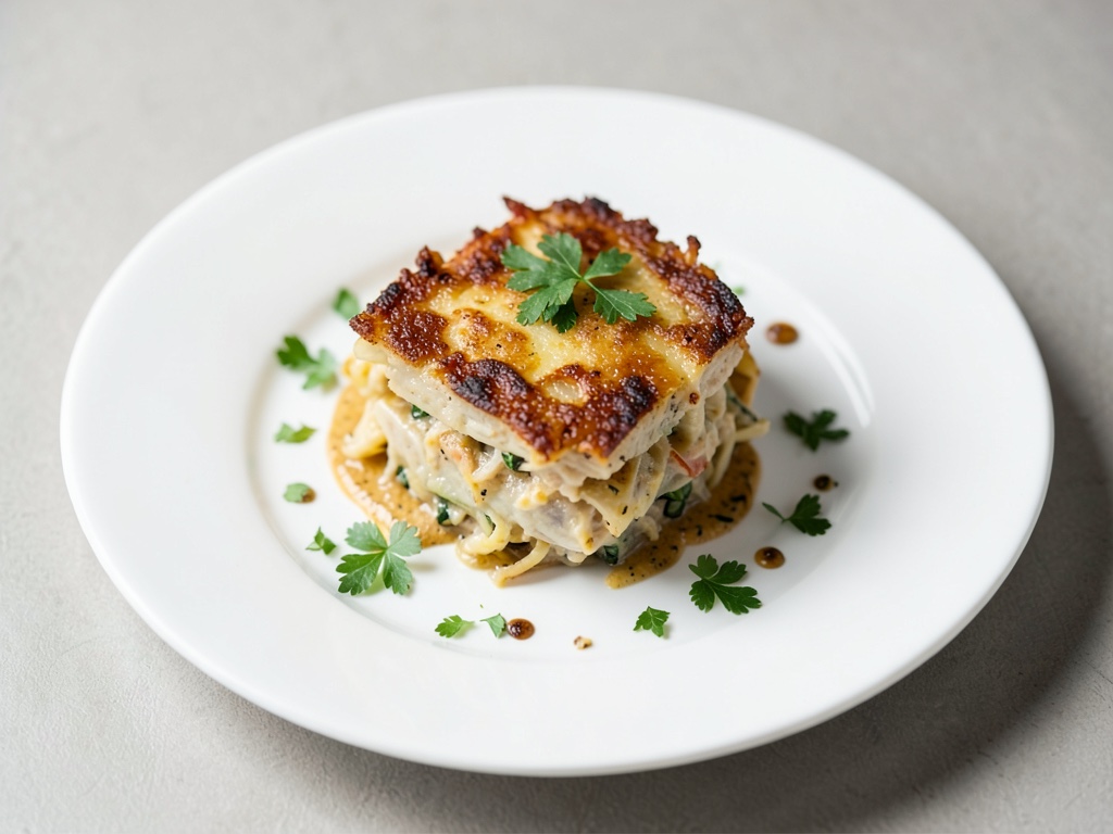 Gratin crujiente de hinojo
