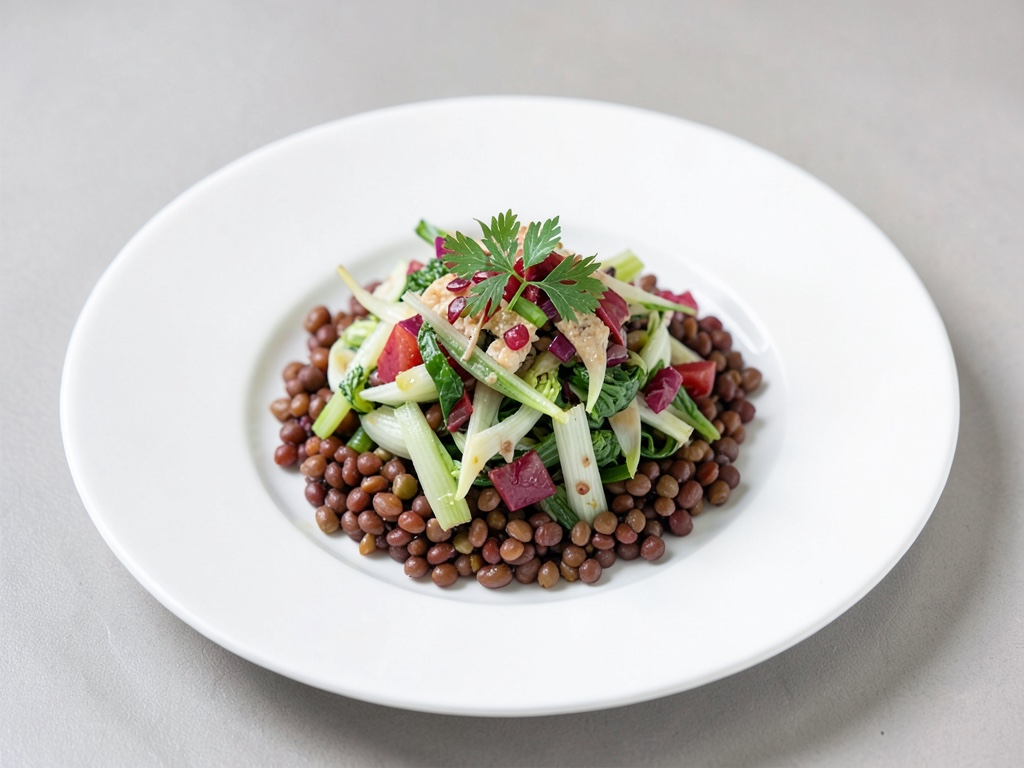 Insalata fresca di lenticchie e finocchio