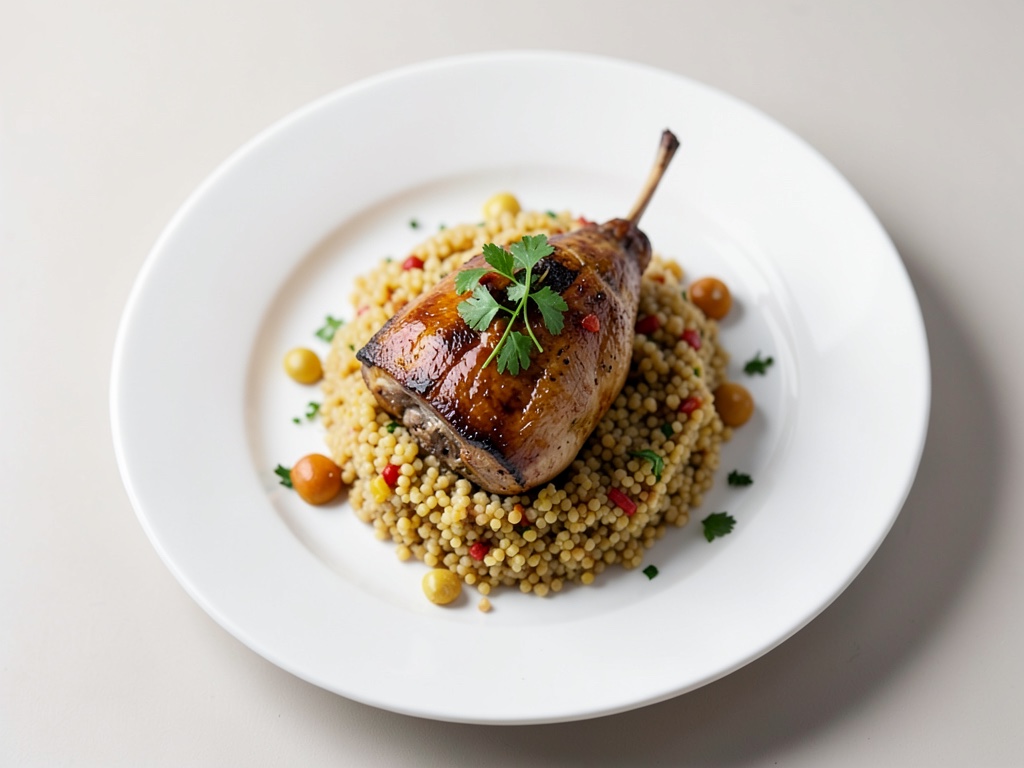 Quaglia festiva con couscous