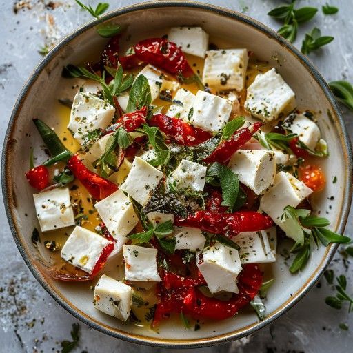 Feta en aceite aromático