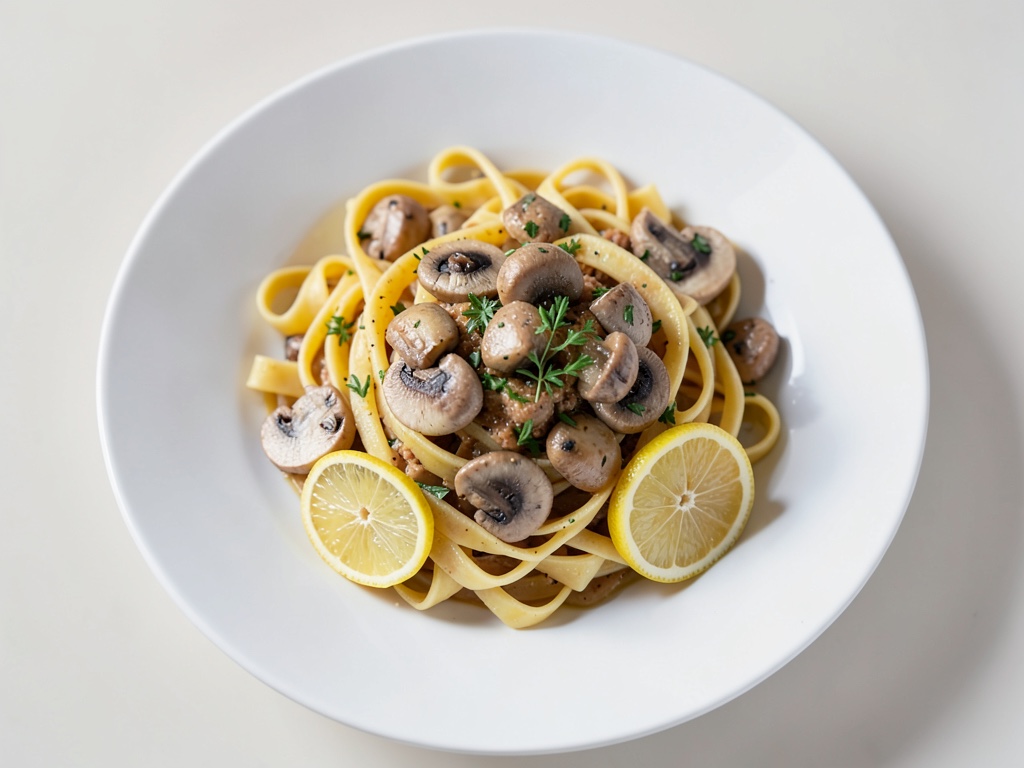 Fettuccine con funghi di bosco