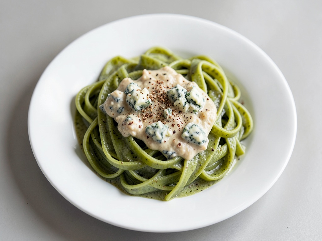 Fettuccine con salsa cremosa al formaggio