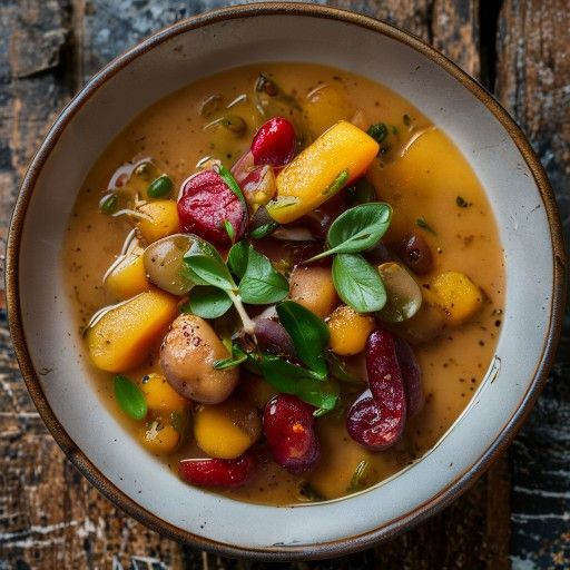 Sopa de judías picante