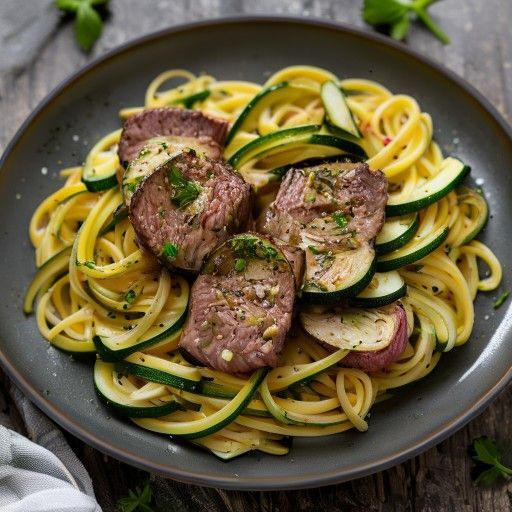 Rinderfilet mit Zucchini-Spaghetti