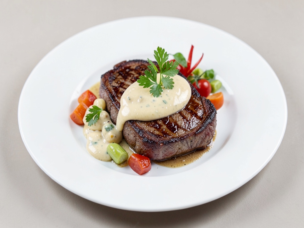 Tenere punte di filetto con burro vegetale cremoso
