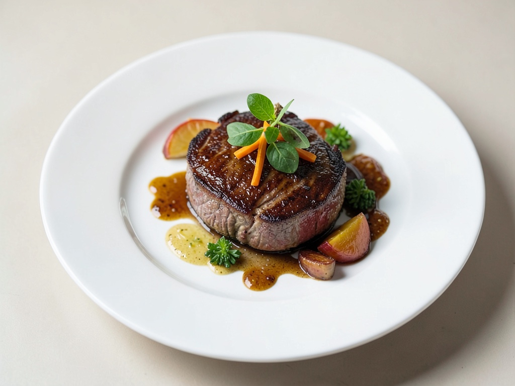 Filet di manzo con frutta