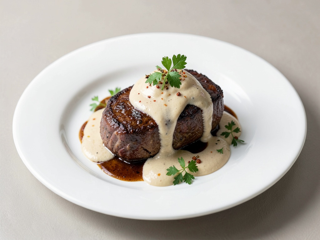 Saftige Filetsteaks in cremiger Whisky-Sahne-Soße