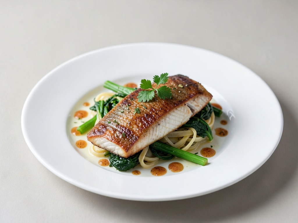 Pesce tenero su verdure stufate