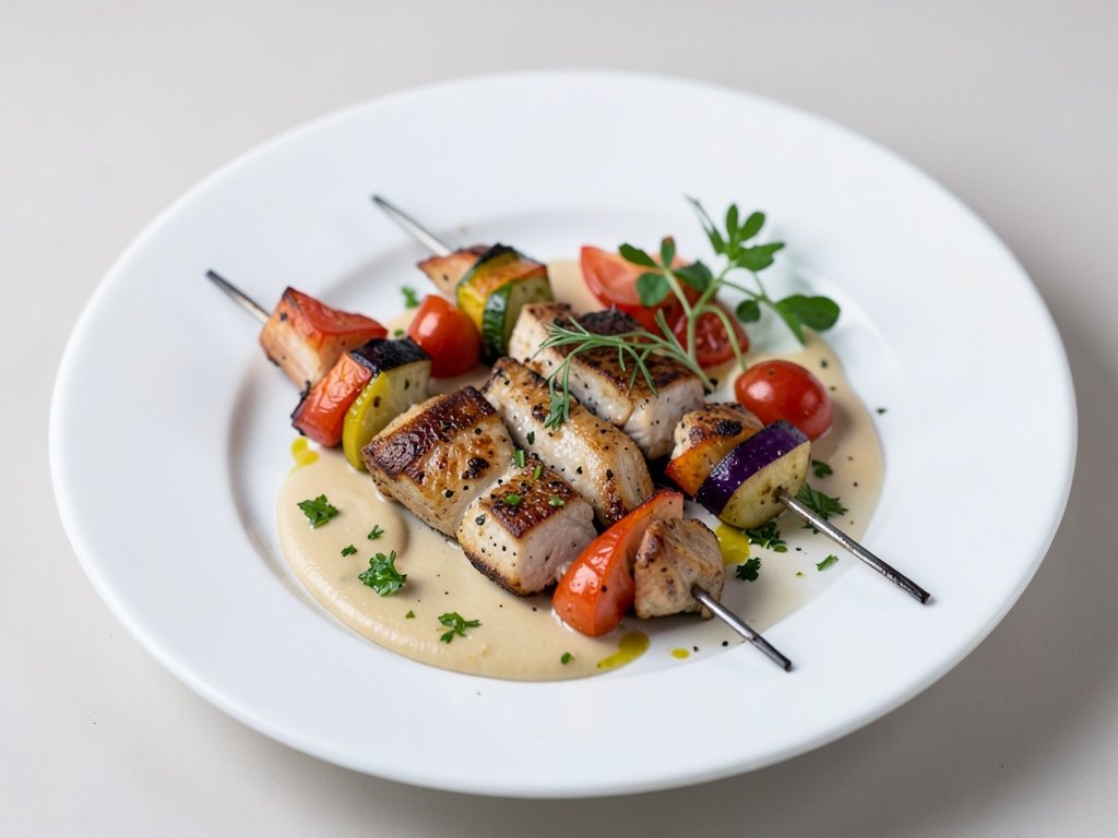 Spiedini di Pesce e Verdure