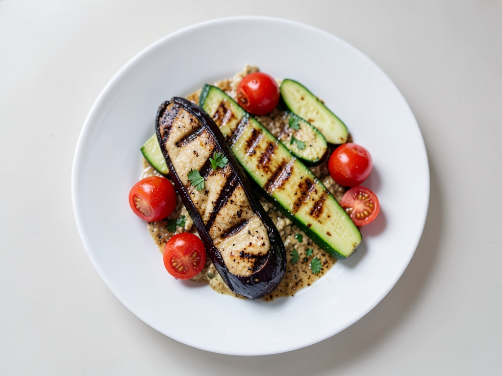 Légumes grillés mixtes avec poisson