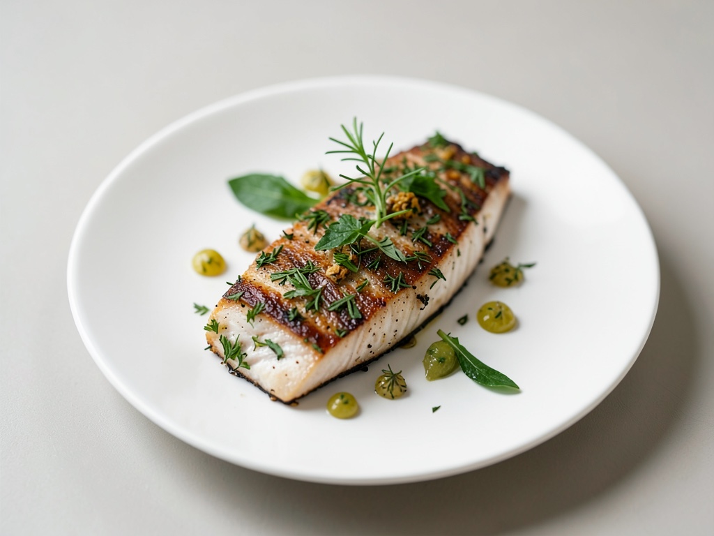 Filetto di pesce con crosta di erbe fresche